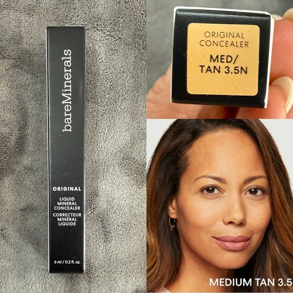 bareMinerals Original Liquid Mineral Concealer Medium/ Tan 3.5N - Picture 1 of 5